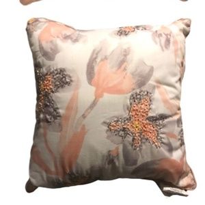 NWT Bella Vida Beautiful Living Spring Beaded Decorative Pillow